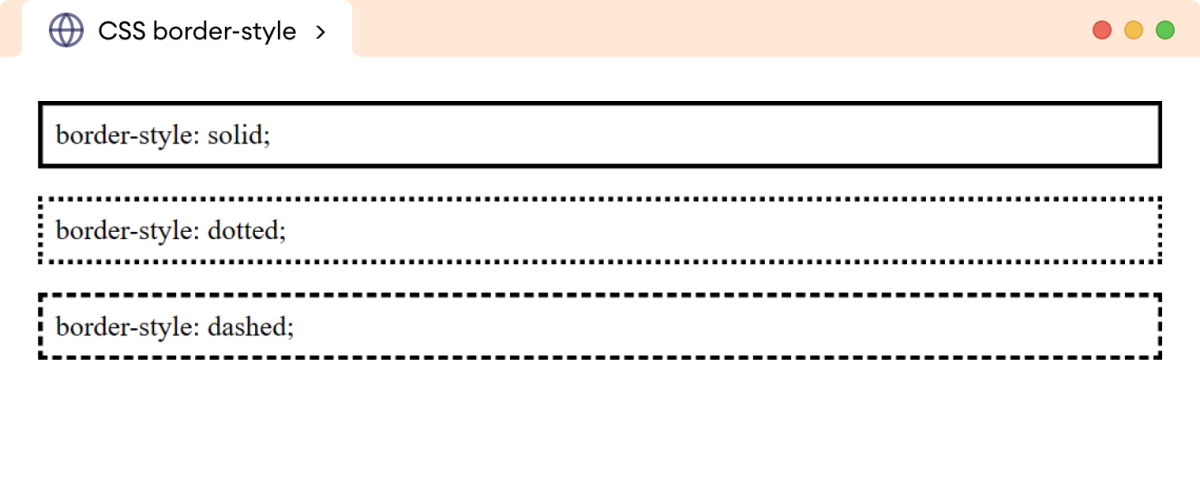 CSS Border Style Example