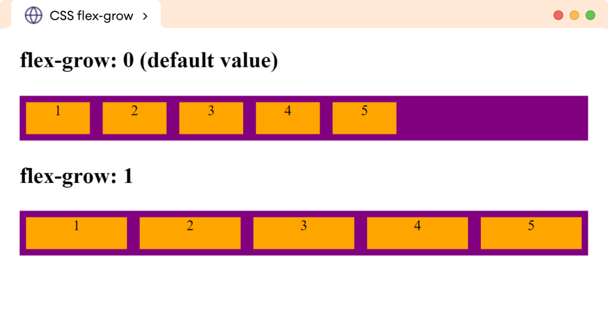 CSS Flex Grow Example