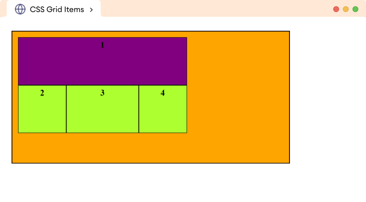 CSS Grid Span Keyword Example