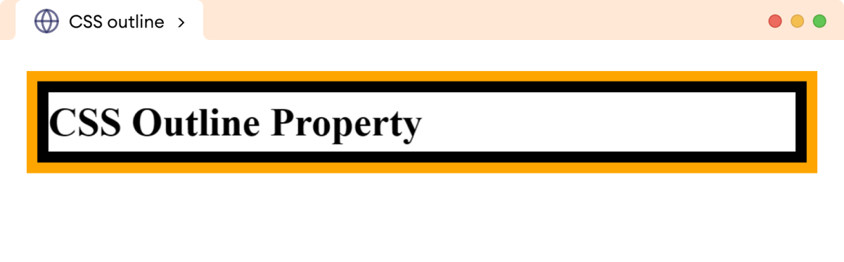 CSS Outline Example