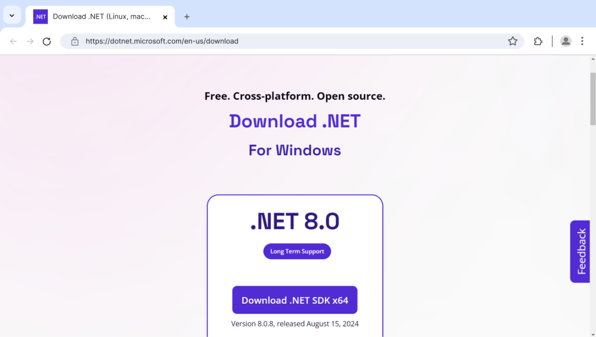 .NET Download Page