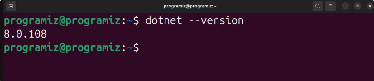 Dotnet Installation Verification for Linux