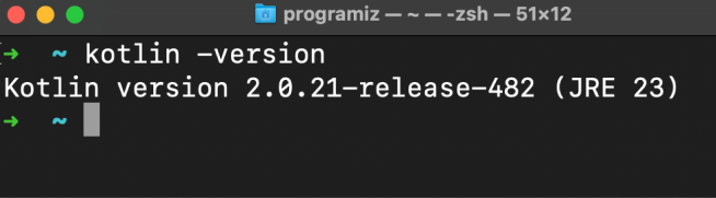 Kotlin Installation Verification for Mac