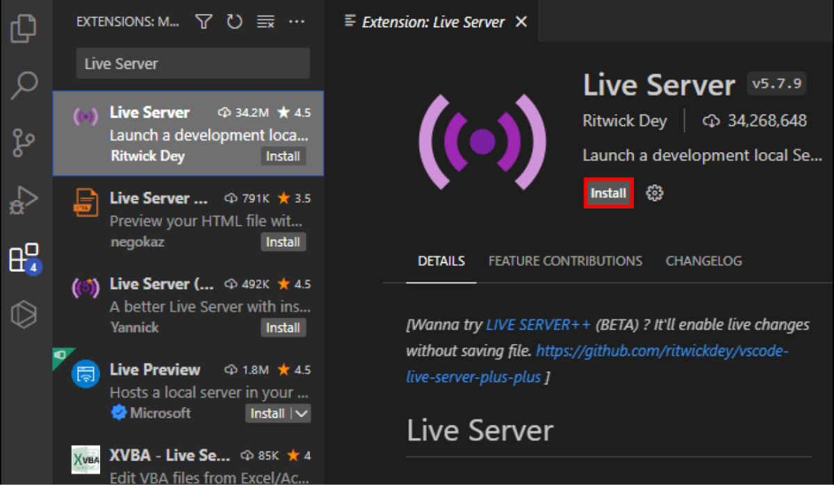 Install Live Server VS Code Extension on Ubuntu