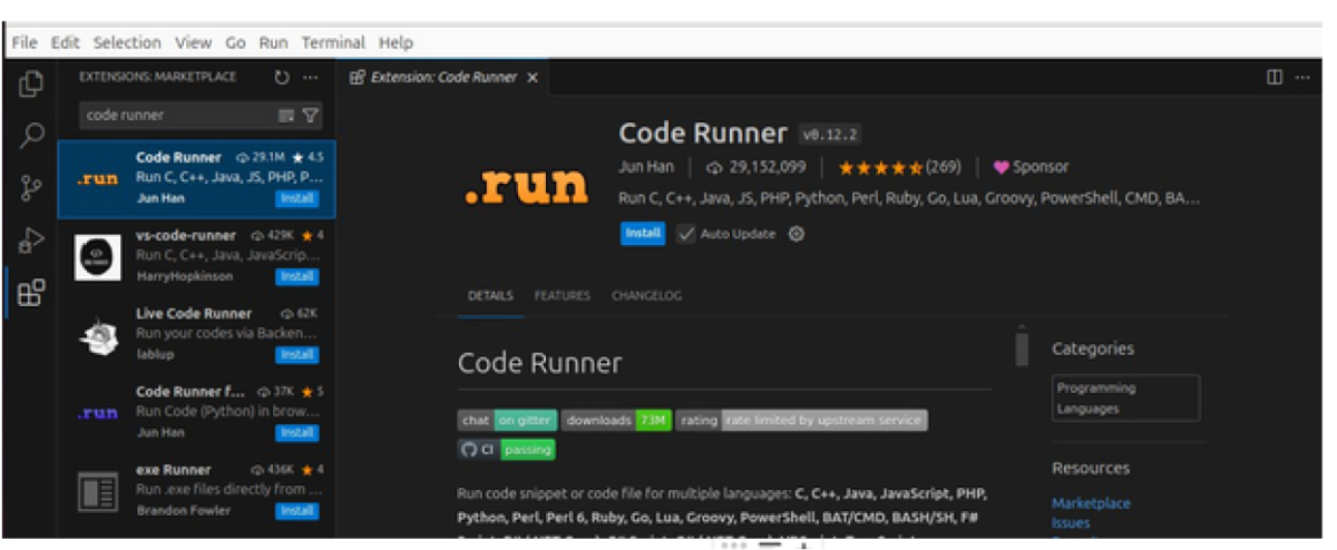 Install Code Runner Extension in VSCode