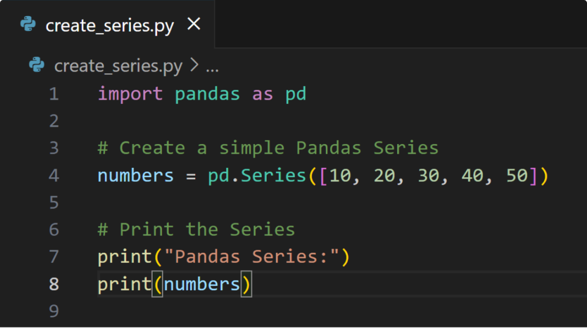 Pandas Run Program